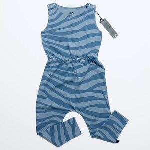 MOI Blue Striped Jumpsuit - Girl Sz 3, NWT